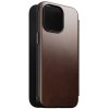 iPhone 15 Pro Max Etui Modern Leather Folio Horween Rustic Brown