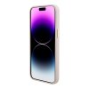 iPhone 15 Pro Max Deksel Liquid Silicone Metal Logo Rosa