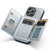 iPhone 15 Pro Deksel M3 Series Avtakbart Kortholder Glitter Sølv