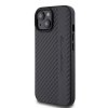 iPhone 15 Deksel Carbon Effect Leather Stripe AMG Svart