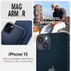 iPhone 15 Deksel Mag Armor MagFit Navy Blue