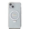 iPhone 15 Skal Ring Stand Glitter MagSafe Transparent