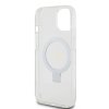 iPhone 15 Deksel Ring Stand Glitter MagSafe Transparent