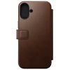 iPhone 16 Plus Etui Modern Leather Folio Brun