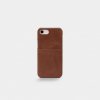 iPhone 6/6S/7/8/SE Deksel Leather Backcover Brun