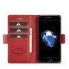 iPhone 7/8/SE Etui med Kortlomme stativfunksjon Rød