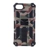 iPhone 7/8/SE Deksel med Metallplate Stativfunksjon Camouflage Grønn