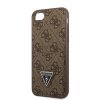 iPhone 7/8/SE Deksel Double Cardslot Metal Triangle Brun