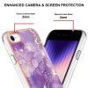 iPhone 7/iPhone 8/iPhone SE 2020/iPhone SE 2022 Deksel Marmor Glitter Mørklilla