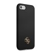 iPhone 7/8/SE Deksel Silicone Metal Logo 4G Svart