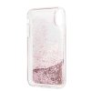 iPhone Xr Deksel HardPlast Peek a Boo Rosa Glitter Transparent