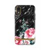 iPhone Xr Deksel Black Marble Floral
