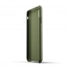 iPhone Xs Max Deksel Full Leather Case Olive Green