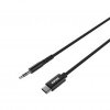 DuraBraid USB-C till 3.5mm Kabel 1 m Svart