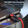 Kabel 6-in-1 USB-A/USB-C til Lightning/Micro USB/USB-C 100W 1m Rød
