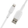 Kabel BOOST↑CHARGE Lightning till USB-A 0.15 meter Hvit