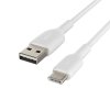 Kabel BOOST↑CHARGE USB-A till USB-C 2 meter Hvit