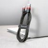 Kabel Cafule Cable USB-A/USB-C 3m Rød Svart
