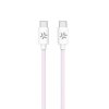 Kabel Cotton Braided USB-C/USB-C 1.5m Rosa