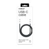 Kabel Cotton Braided USB-C/USB-C 1.5m Svart