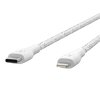 Kabel DuraTek Plus Lightning till USB-C 1.2 meter Hvit