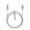 Kabel Kevlar USB-C 1.5m Hvit