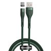 Kabel Zinc Magnetic Type-C 3A 1 meter Grønn