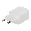 Lader 20W Double USB-C/USB-A GaN Hvit