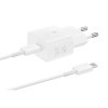 Original Lader med Kabel 25W Power Adapter Hvit
