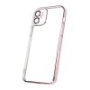 iPhone 11 Deksel Glitter Transparent Støtsikker Rosa