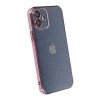 iPhone 11 Deksel Glitter Transparent Støtsikker Rosa
