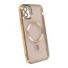 iPhone 11 Deksel Glitter Transparent MagSafe Gull