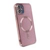 iPhone 11 Deksel Glitter Transparent MagSafe Rosa