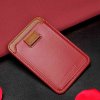 MagSafe Kortholder Magnetic Leather Wallet Rød