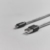 Micro-USB Kabel 2m Fuzzy LjusGrå