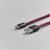 Micro-USB Kabel 2m Fuzzy Mörklilla