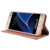 MobilEtui till Samsung Galaxy S7 PU-skinn Kortlomme Rosegull