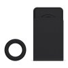 Mobilholder MagSafe Plain Leather + Magnetic Ring Svart