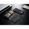 Mobilplånbok till Apple iPhone X/Xs Delskinn TPU Löstagbart Deksel Svart