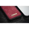 Mobilplånbok till Huawei P20 Delskinn TPU Löstagbart Deksel Rød