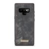 Mobilplånbok till Samsung Galaxy Note 9 Delskinn TPU Löstagbart Deksel Svart