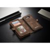Mobilplånbok till Samsung Galaxy S8 Plus Delskinn TPU Löstagbart Deksel Brun