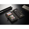 Mobilplånbok till Samsung Galaxy S8 Plus Delskinn TPU Löstagbart Deksel Svart