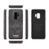 Mobilplånbok till Samsung Galaxy S9 Plus Delskinn TPU Löstagbart Deksel Svart