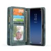 Mobilplånbok till Samsung Galaxy S9 Delskinn TPU Löstagbart Deksel Cyan
