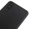 MobilDeksel till Huawei P20 Karbonfibertekstur Børstet Svart