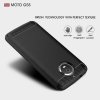 MobilDeksel till Moto G5s Karbonfibertekstur Børstet Svart