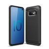 MobilDeksel till Samsung Galaxy S10E Børstet Karbonfibertekstur Svart