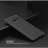 MobilDeksel till Samsung Galaxy S8 Plus Karbonfibertekstur Børstet Grå
