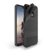 Mojo Series till Huawei P20 Lite Deksel TPU Børstet och Karbonfibertekstur Svart